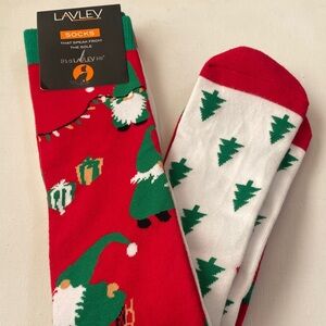 Lavley long Christmas holiday socks